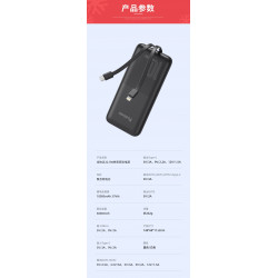 eigenständige Powerbank 10000 mah für iphone und samsung android