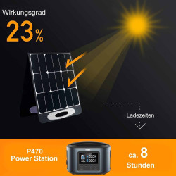 Générateur solaire 470Wh avec chargeur solaire