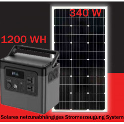太阳能独立发电系统YeSun solar 1200W